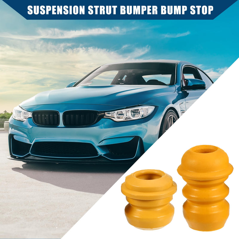 No.99634330102/98633330101 Suspension Strut Bumper Bump Stop for Porsche 996 1999-2005 / Inner Jounce Bumper Buffer/Durable Rubber / 1 Set Yellow