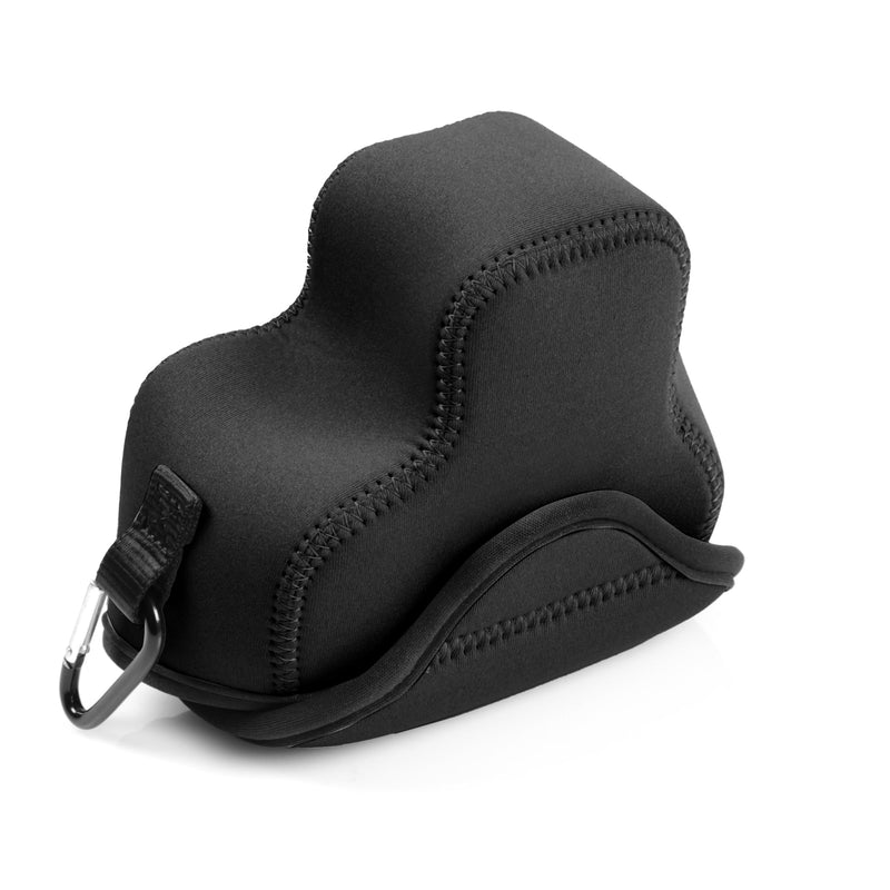 Mega Gear Neoprene Camera Case for Canon EOS R100 (18-45mm)- Stylish and Protective Digital Photography Bag - Black