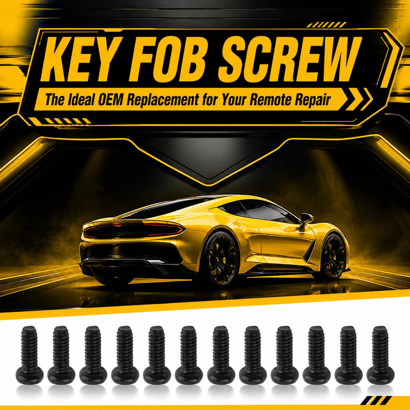 12PCS M2×5mm Stainless Steel Car Key Fob Screws,Key Fob Repair Kit OEM#35116-SDA-A11 Compatible with Honda Accord Odyssey Insight Fit,Keys Shell Screws Kit with Screwdriver