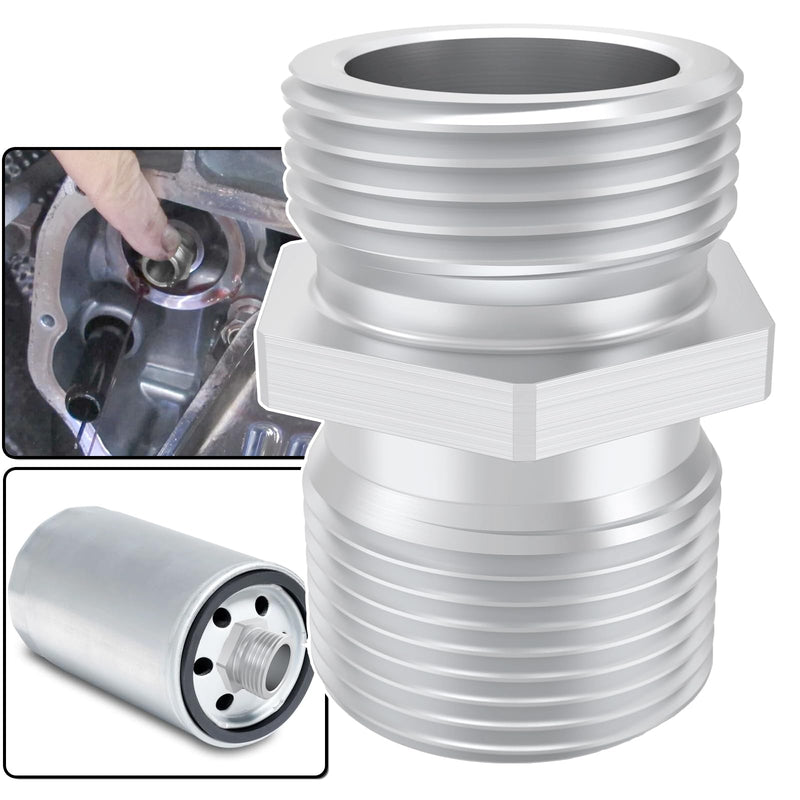 68RFE Transmission Spin On Filter Screw Steel Upgrade for 2007-2021 Dodge Ram 2500 3500 Cummins Diesel 6.7L Engine, Silver