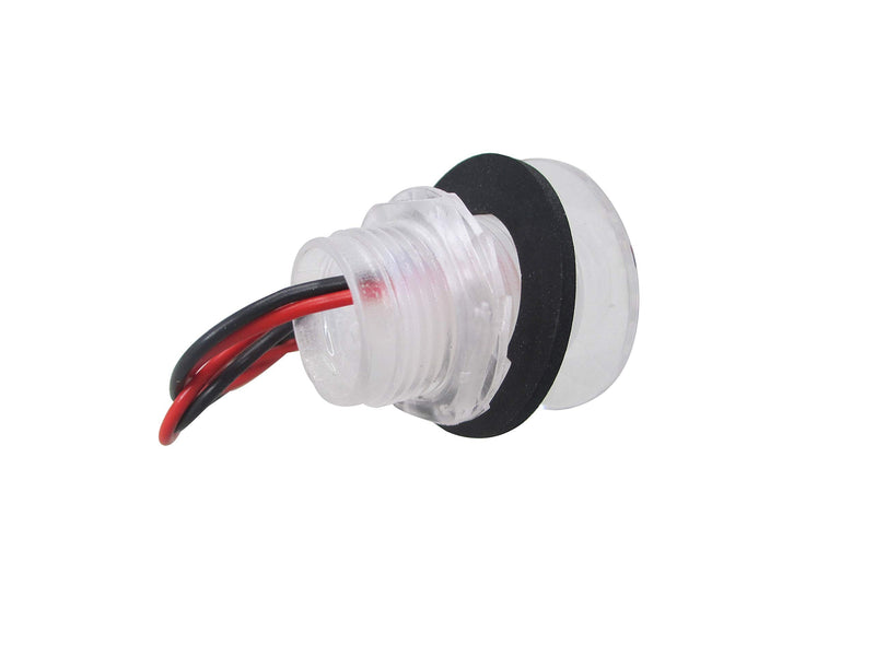 Pactrade Marine 4 Pieces Boat LED Livewell Round Button White Courtesy Light OEM Waterproof