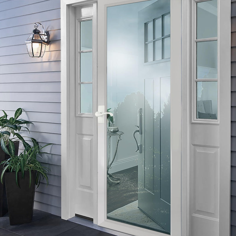 Ideal Security 9GL Bundle Standard Storm Door Closer with GL Lever Handle Set, Adjustable Speed, Smooth Closing for Lightweight to Medium Doors, White