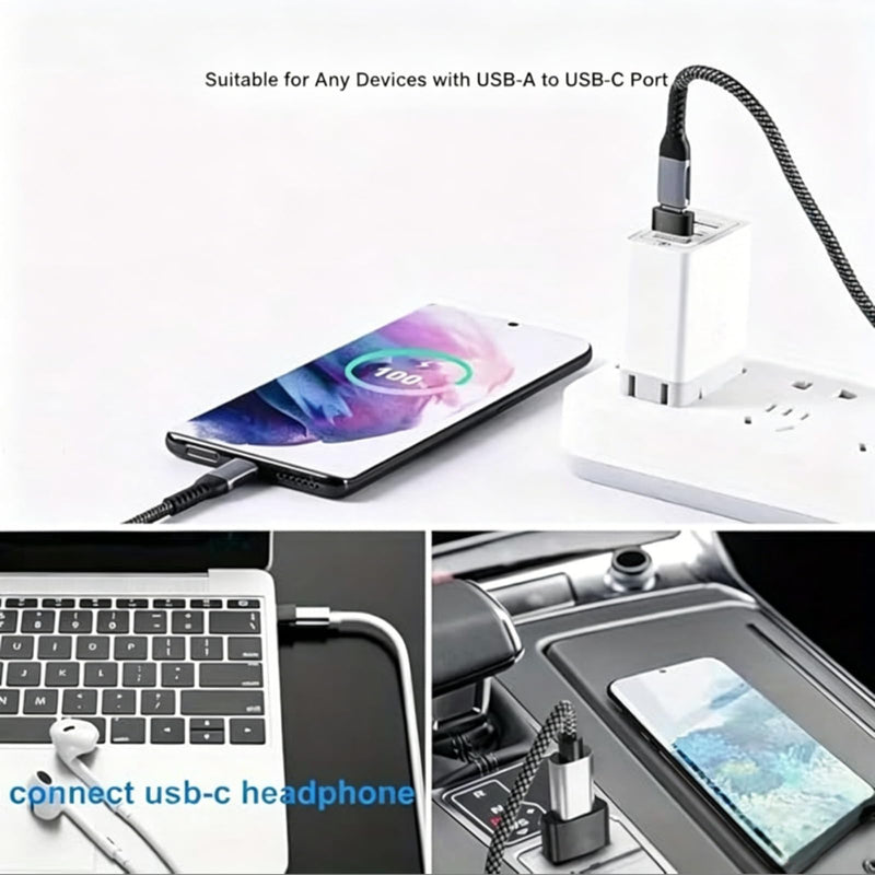 4 Pack USB to USB Adapters Mixed Type Converters for Charging and Data Transfer with Computers and Peripherals 4