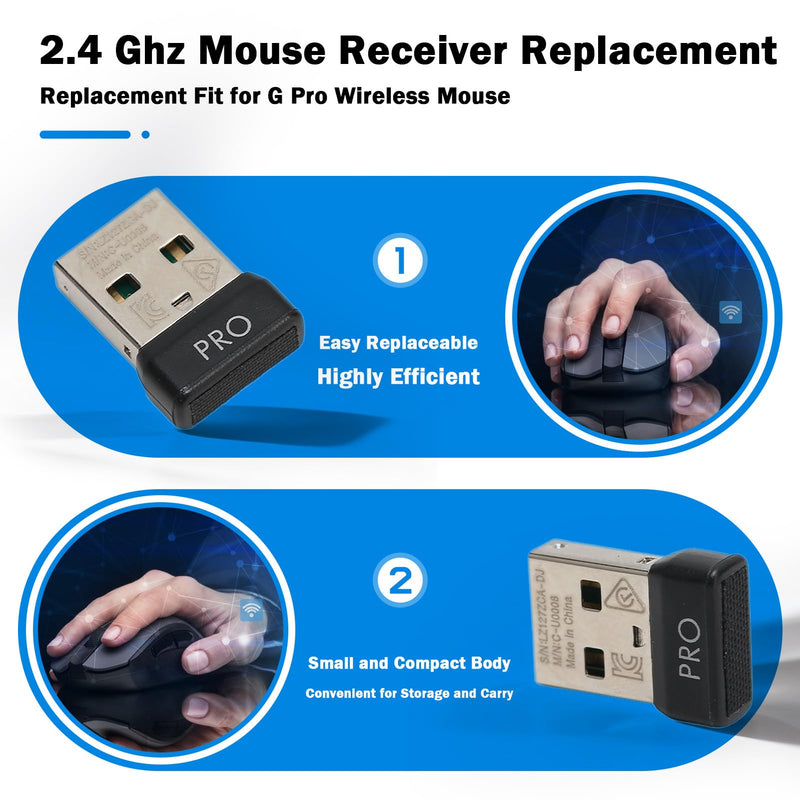 VBestLife G Pro USB Mouse Receiver, 2.4G USB Dongle Receiver Adapter for G Pro Mouse