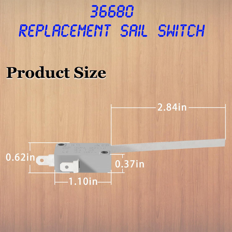 36680 Replacement Sail Switch for Atwood Hydro Flame RV Camping Stove Models 36133 31377 1522 Dual Stage Stove, 2-Pack