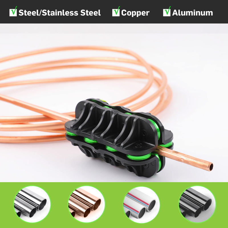 3/8” Tube Straightener Handheld Tubing Straightener, Brake Line Straightening Tool for Fuel Line Copper Aluminum Stainless Steel 3/8"