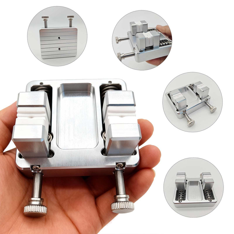 Heavy-Duty Aluminum Welding Clamp for Soldering Station - Temperature-Resistant Jaw, Circuit Board and Soldering Wire Clamp, Adjustable Fixture Bracket, DIY Soldering Aid Tool