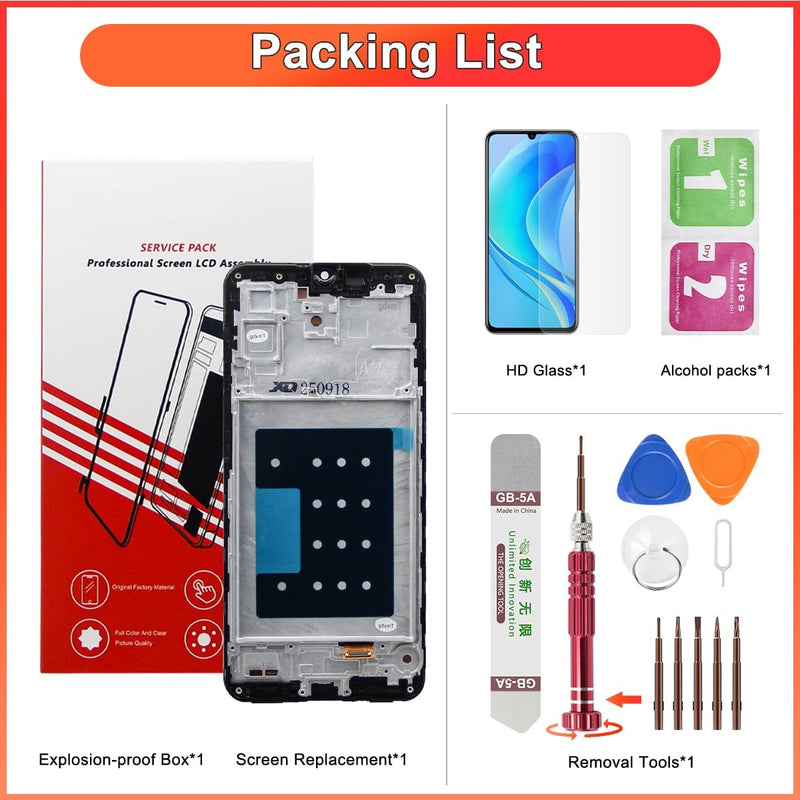 LCD for Samsung Galaxy A17 5G Screen Replacement | LCD,with Frame,with tools,for A175F A175M SM-A176B, SM-A176B/DS For A17