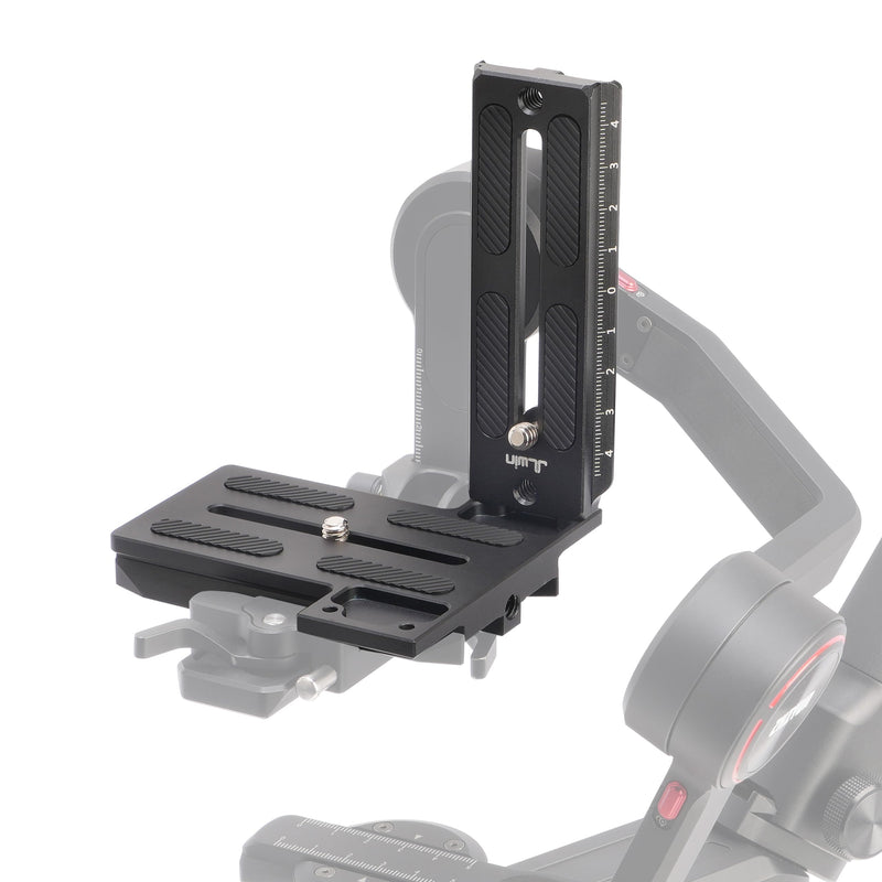 Fotga L-Shape Bracket Vertical Camera Quick Release Mount Plate for Zhiyun Crane 2 3 LAB Weebill 2 3 Weebill-S for DJI Ronin SC2 RS2 Gimbal Stabilizer Compatible with Manfrotto Tripod Ball Head