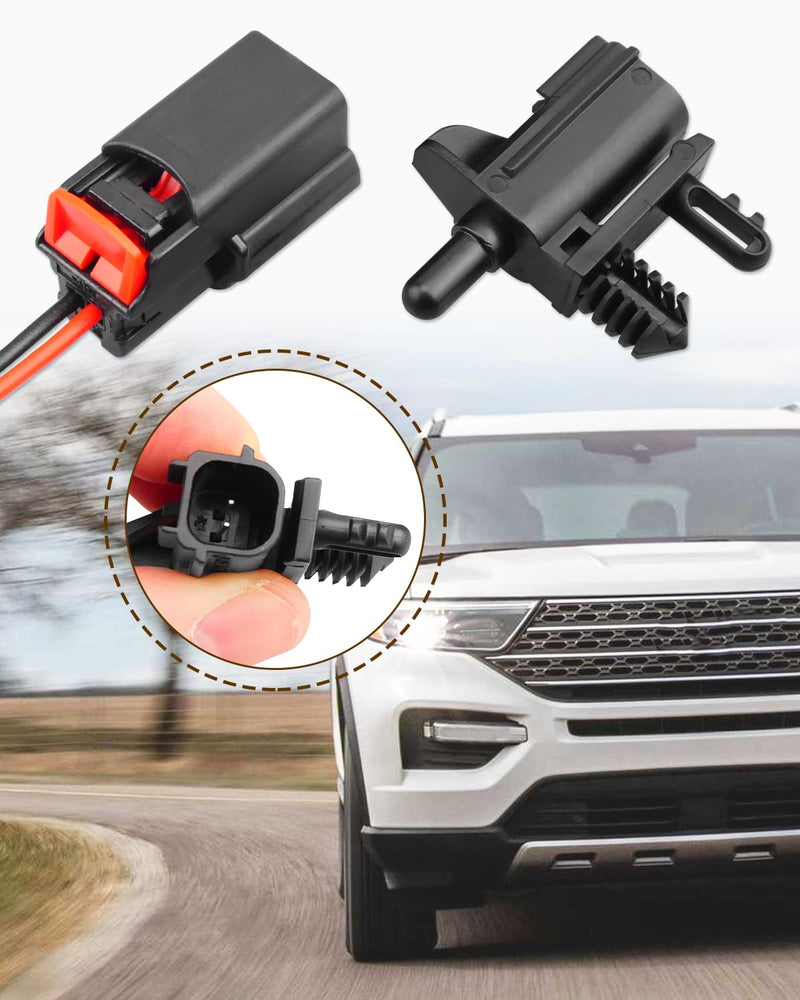 AU5Z-12A647-B Ambient Air Temperature Sensor Kit Fits for Ford & Lincoln, with Connector Pigtal Replace AU5T-12A647-AC