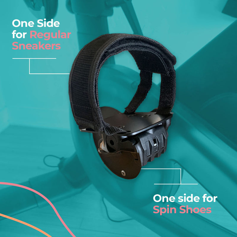 SELINA Toe Cages Compatible with The Peloton Bike - Toe Clips Bike Pedals for Peloton Bike and Bike Plus - Use Regular Shoes - Shoe Cage for Peloton Pedal Converter - Ride with Sneakers