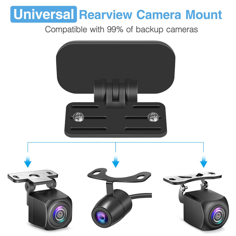 Dash Cam Rear Camera Mount(2 PCS), Universal Rear View Camera Rear Window Mount, Mirror Camera Rear Windshield Backup Camera Bracket, Car Dashcam Reverse Camera Holder, Easy to Install.