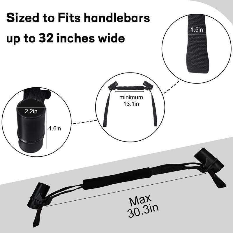 Handlebars Straps for 32" Handlebars, Compatible with 32505 Black Bar-Harness II Easily Adjustable to Maintain Vehicle Stability and Safety During Transportation 1 Pack