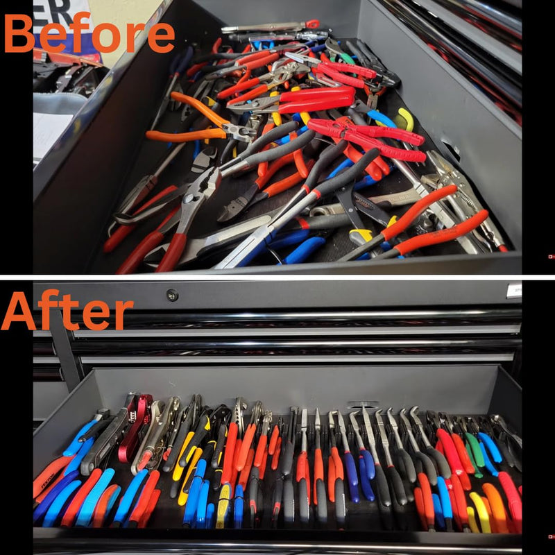 ToolBox Widget - Plier Organizers Kit | Magnetic Plier Holder for Tool Drawer | Modular Tool Storage Organizer for Professional & DIY Mechanics | Organize Tools for Fast Accountability - 1 Kit