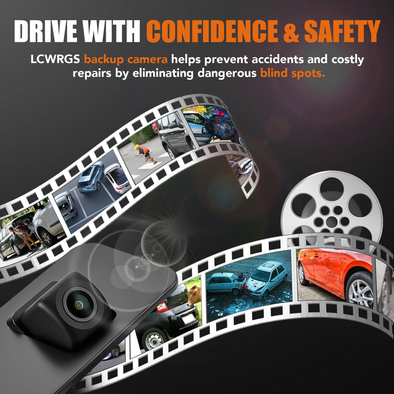 LCWRGS Rear View Backup Camera for Cadillac Escalade ESV Chevy Suburban | for Chevy Tahoe GMC Denali Yukon XL 2015 2016 2017 2018 2019 2020 Reverse Camera Park Assist Night Vision Replaces# 23378804