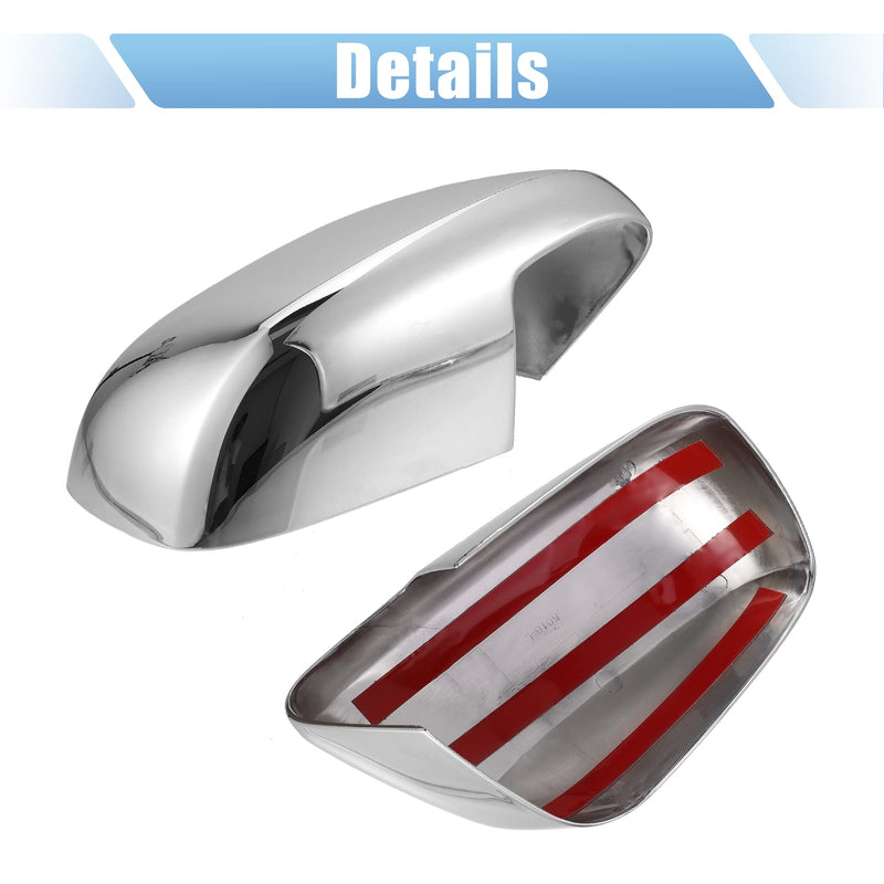 X AUTOHAUX 1 Pair Car Exterior Chrome Plated Full Mirror Cover Covers Cap Overlay for Nissan Frontier for Nissan Pathfinder for Nissan Xterra 2005-2015