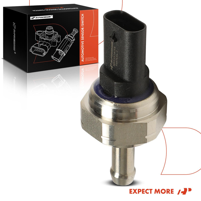 A-Premium Exhaust Pressure Sensor [3 Blades] Compatible with BMW 328d xDrive/328d 2014-2018, X5 2014-2018, 535d 2014-2016, X3 2015-2017, 535d 740Ld xDrive