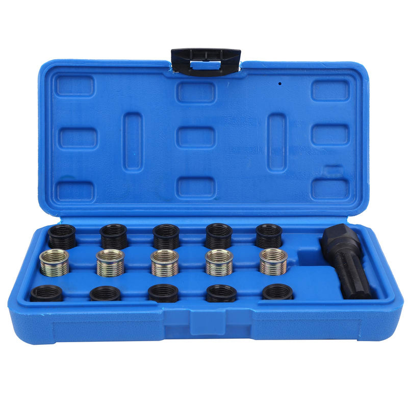 Spark Plug Rethread, Spark Plug Thread Repair Kit, M14x1.25 Spark Plug Thread Repair Tool Screw Tap Portable Carbon Steel Rethread Kit for, Tools