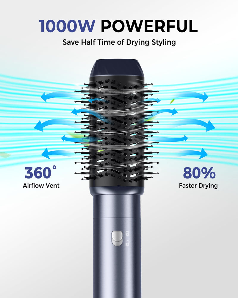 1000W Air Styler Airbrush 6 in 1 Magic Styler Set MogaWave Hair Styler, Blow Dryer Brush, Hair Dryer Brush, Hair Dryer Curler, Air stylers for Women Volume, Curl, Smooth, Dry and Styler