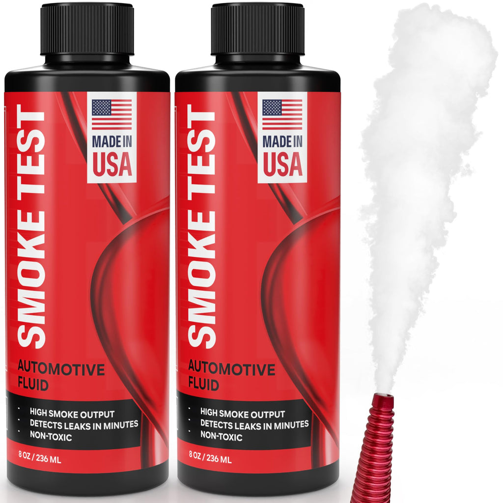 [2 Pack] Smoke Test Fluid for Automotive Smoke Machines - 16oz Solution Creates High Density Smoke - Made in USA - Detect Leaks in EVAP, Intake, Fuel, Vacuum, Exhaust Systems, Turbo & Super Charger