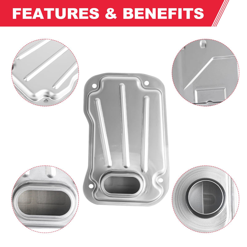 044-0345 Automatic Transmission Filter with Gasket Fits for A750E A750F Transmission - Toyota 4Runner Lexus GX470 LX470 Tundra Replaces# 0440345 35330-60050