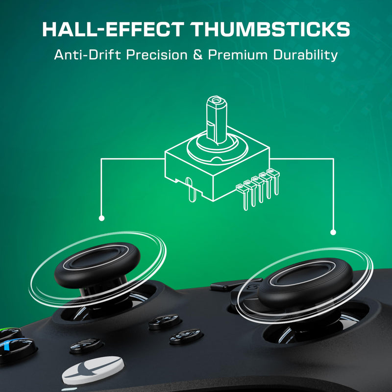 Turtle Beach Rematch Core Wired Gaming Controller, Xbox Series X|S, PC | Xbox One, Hall-Effect Thumbsticks, Audio Controls, Rumble Motors & Impulse Triggers, Ergonomic, Black