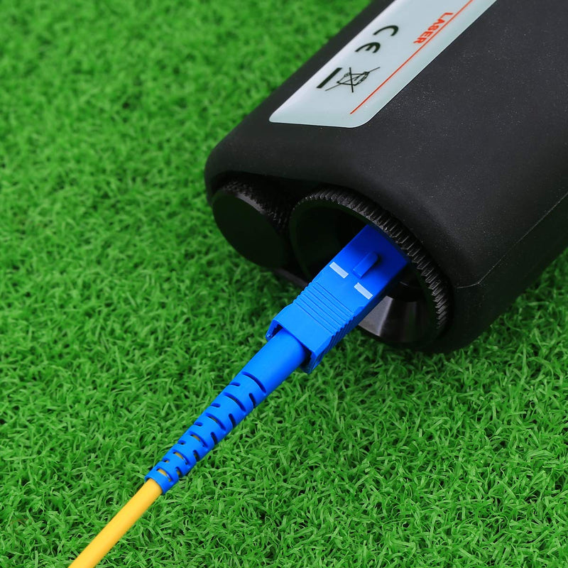 Fiber Optic Inspection Microscope 400x LED Illumination Handheld Anti Slip Rubber SC/LC/FC Connection Fiber Cable Microscope Detector