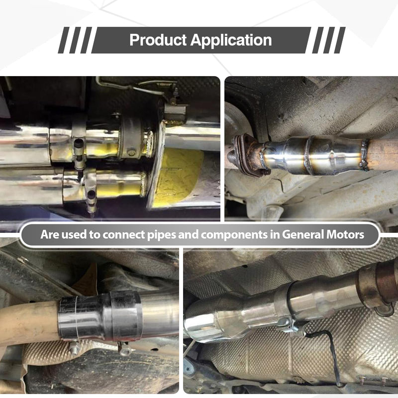 Exhaust Adapter Connector 1.25"ID to 1.5"ID，Exhaust Adapter Total Length 4 "Stainless Steel Polished.