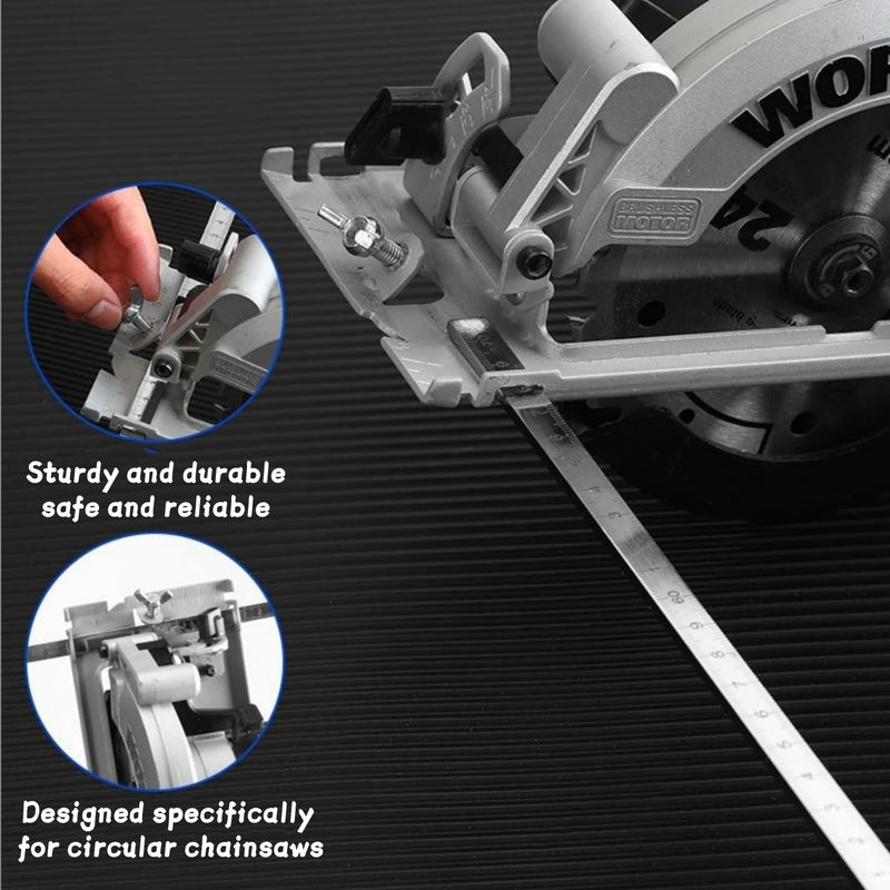 Positioning Calipers for Precise Measurements & Easy Wood Cutting Adjustable Stainless Steel Precision Cutting Guide,Positioning Calipers for Circular Saw & Hand Saw (Upgraded four-axis straight line) Upgraded four-axis straight line
