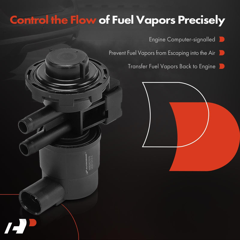 A-Premium Vapor Canister Purge Solenoid Valve Compatible with Jeep Grand Cherokee, Wrangler, Cherokee & Dodge Grand Caravan, Ram, Durango, Avenger & Chrysler Town & Country, Sebring & Plymouth