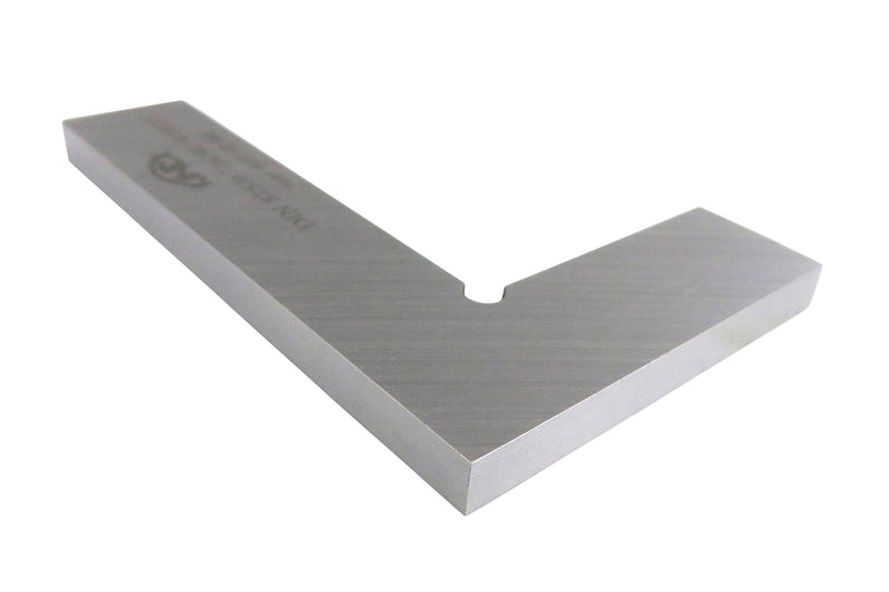 Kinex 4033-02-020 8 Inches Tall x 5.25 Inches Wide Flat Solid Machinist Square DIN 875/0 Square to w/in 0.0003 Inches