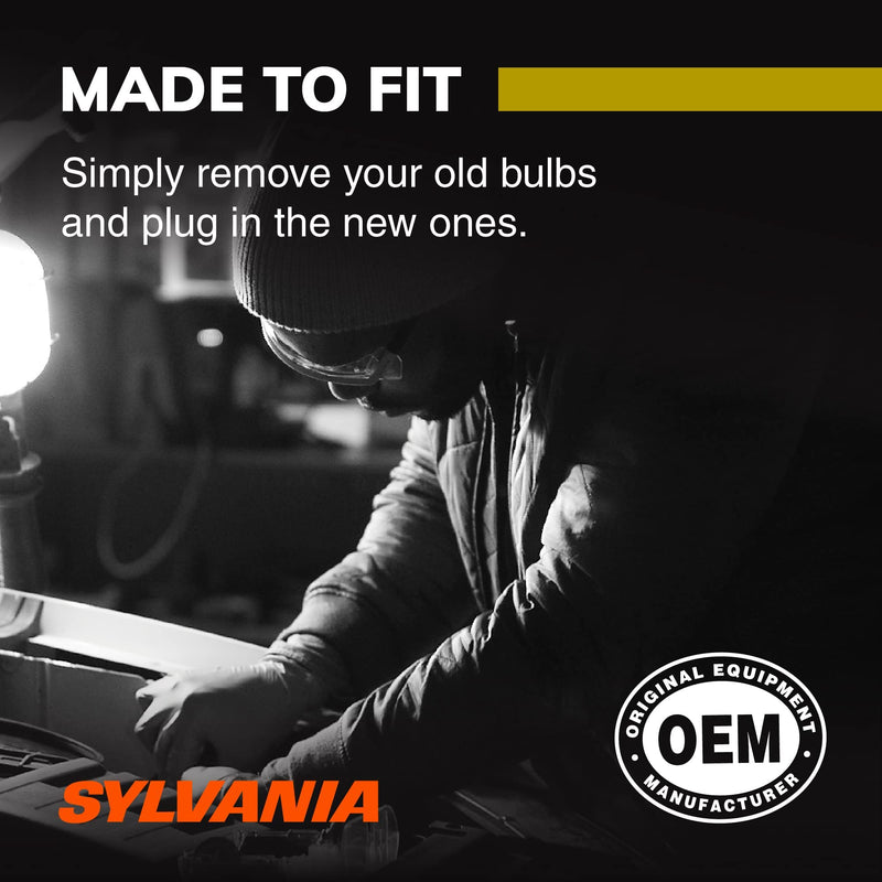 SYLVANIA - 168 T10 W5W LED White Mini Bulb - Bright LED Bulb, Ideal for Interior Lighting - Map, Dome, Cargo and License Plate (Contains 2 Bulbs)