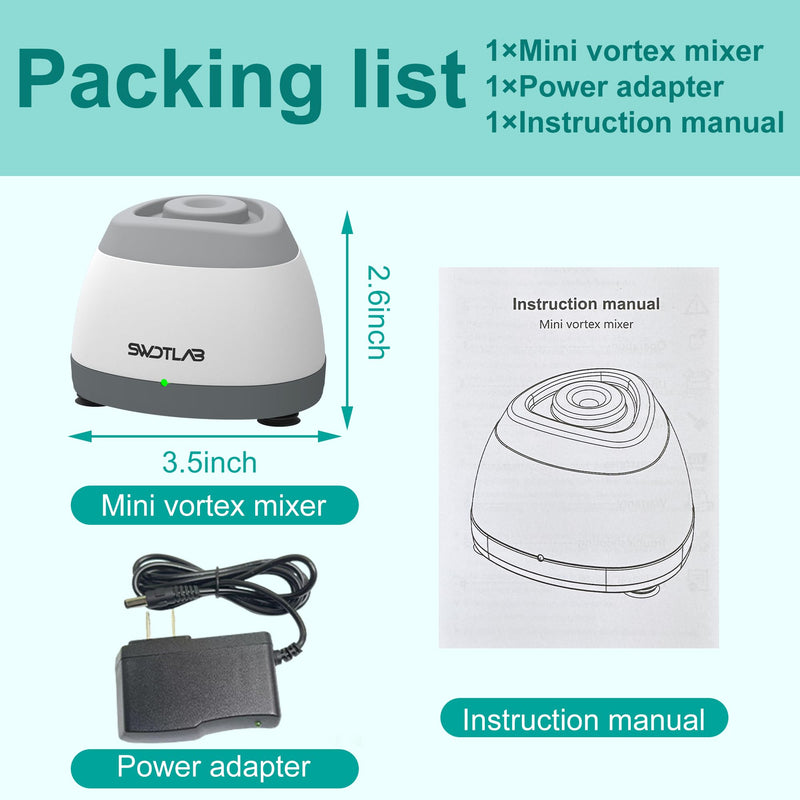Mini Vortex Mixer 3500RPM 3s Mix for Nail Polish Lash Glue (Grey) | 3s Fast Mix DC Brushless Motor, Touch Auto-Stop, Anti-Slip Quiet, Compact Portable, for Nail Lash Glue Lab Paint Tattoo Ink Grey