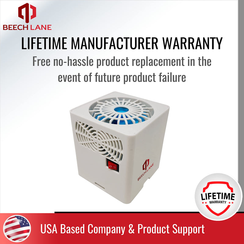 Beech Lane RV Fridge Fan, Patented, High Power 3,000 RPM Motor, Easy On and Off Switch, Multiple Side Vents Increase Airflow, Durable Construction, Efficiently Cools Refrigerator (Natural) Natural