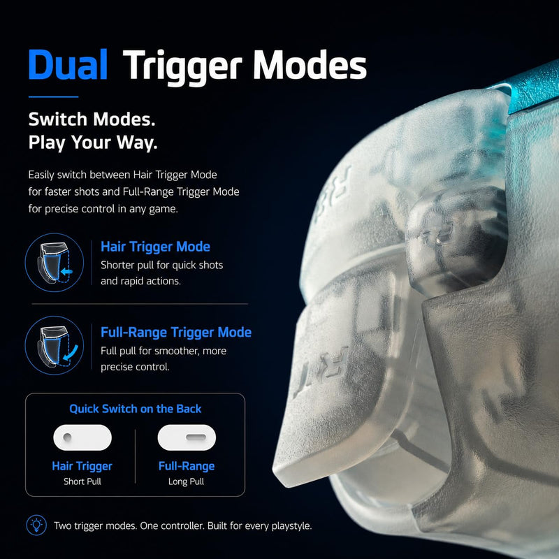 8Bitdo Ultimate 2 Wireless Controller for Windows&Android, Clear Blue | TMR Joysticks,1000Hz Rate,Switchable Hall/TactileTriggers,Motion Control,Programmable Back Paddle Buttons&L4/R4 Bumpers
