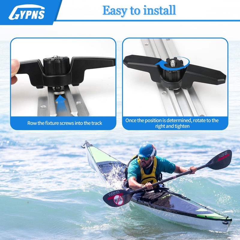 Kayak Track Mount Anchor Cleat, for XL Track Mount Line Cleat Kayak Accessories （2 Pack）