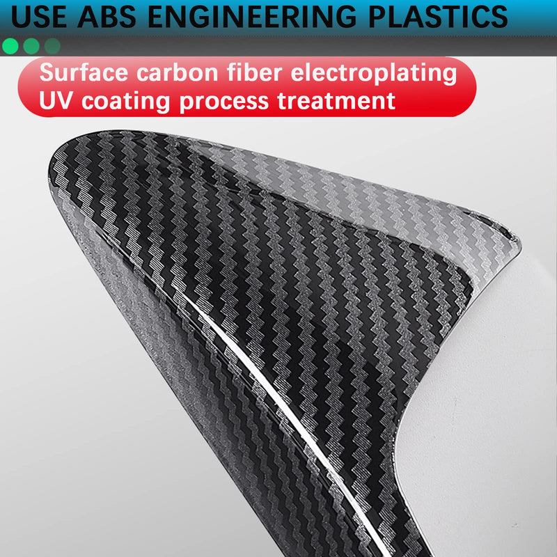 YHCDSEA for 2025 2024 Tesla Model 3/Y HW4.0 Side Camera Protection Cover Decoration Accessories fit for Tesla Model 3/Y with HW4.0 (HW4.0-Glossy Carbon Fiber Pattern) HW4.0-Glossy Carbon Fiber Pattern