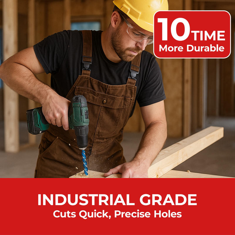 1/2" x 24" Wood Auger Drill Bit – Heavy Duty High Carbon Steel Auger Bits for Wood, Hex Shank Spiral Drill Bit for Deep and Clean Hole Drilling 1/2" x 24" Length :24 inch