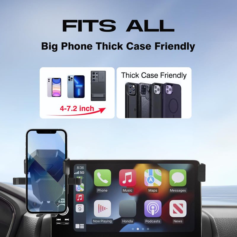 Car Phone Holder for 2023-2025 2026 Honda CR-V Accessories,Adjustable GPS CR-V Phone Mount for 7/9-inch Screen,Hands-Free Ultra Stable CRV Air Vent Phone Stand 23+CR-V 7/9''