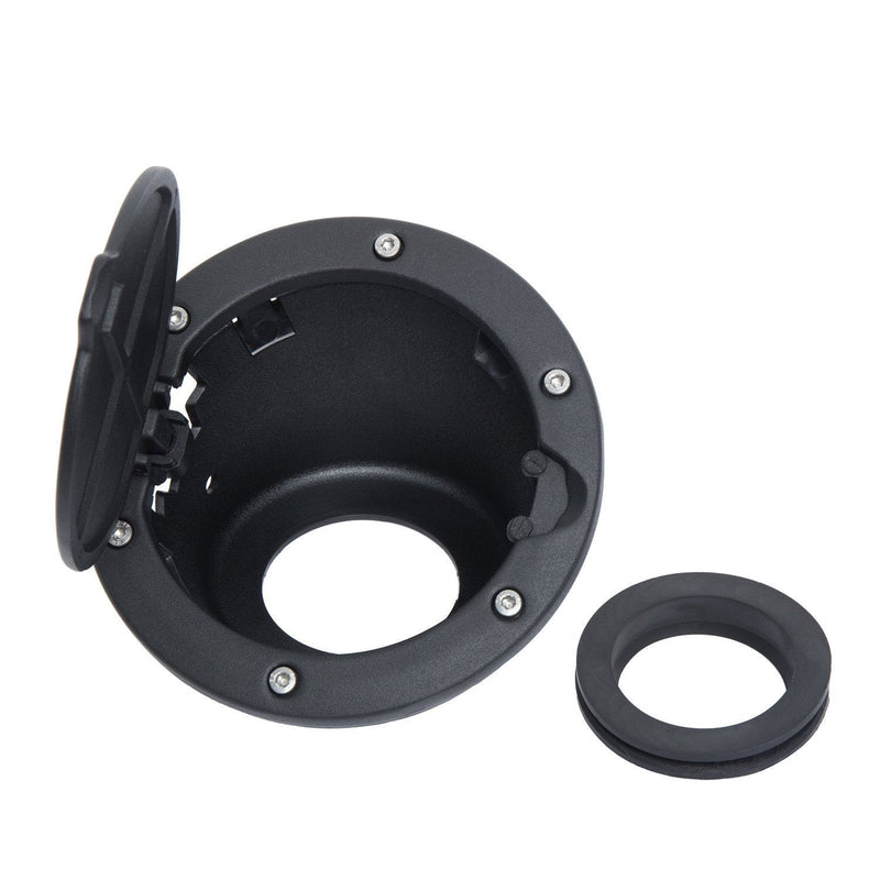 Hooke Road Wrangler JK Gas Cap Cover Fuel Filler Door Compatible with Jeep Wrangler JK & Unlimited 2007-2018