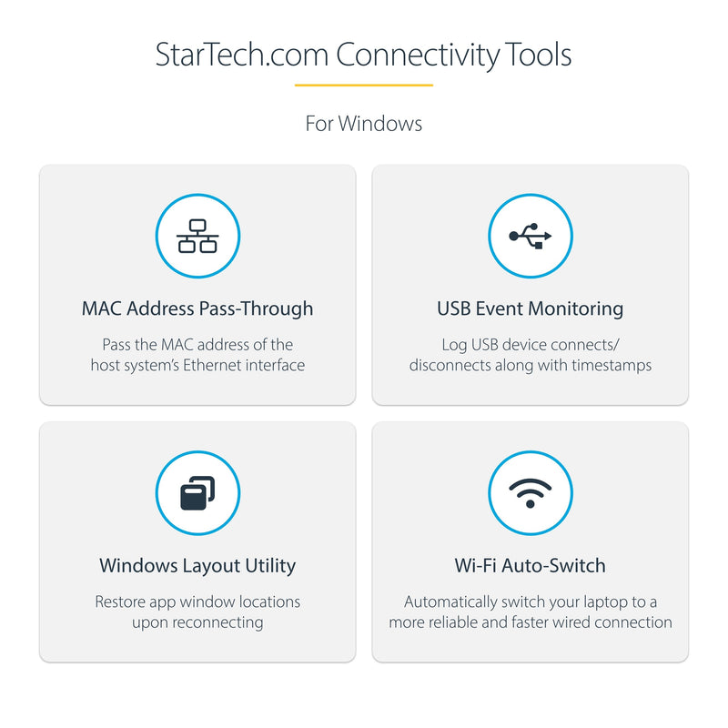 StarTech.com USB-C Docking Station for Windows and ChromeOS, Dual Monitor 4K 60Hz USB-C/HDMI or 1080p VGA, HDR10, USB 10Gbps Hub, 100W Laptop Charging, GbE - TAA dual video 2 x USB-A | 1 x USB-C