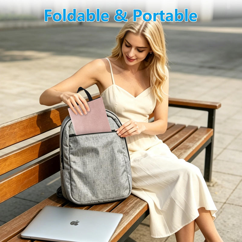 HoYiXi Foldable Laptop Sun Shade & Privacy Shield - Fits 15-16'' Laptop Compatible MacBook, Dell, Surface - Blocks Sunlight, Protects Privacy, Working Outdoor Travel,Anti - Glare,Pink Pink 15-16 inch Laptop