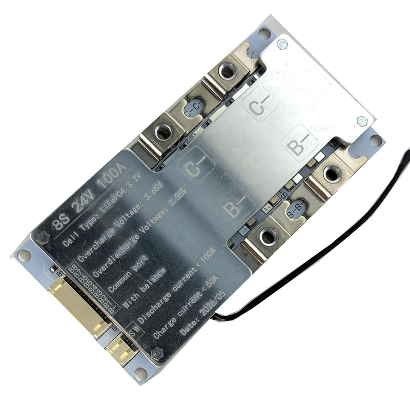 8S 100A BMS Lifepo4 Battery Protection Board Temperature Protection Equalizer
