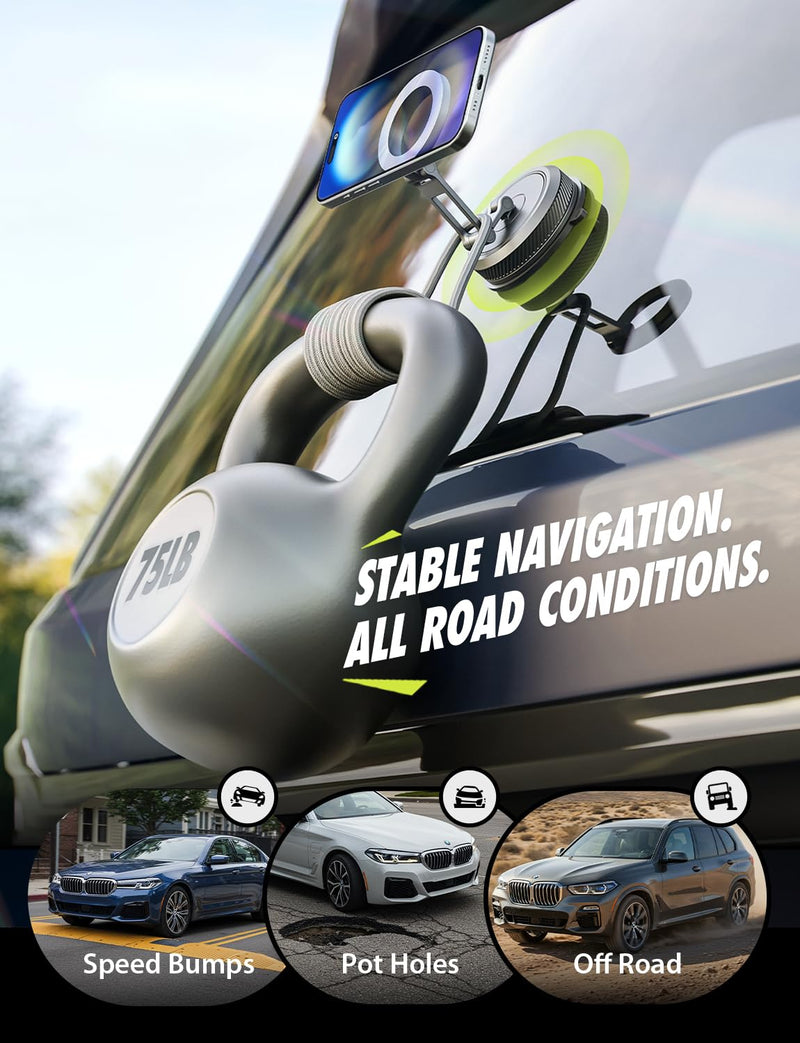 Bracketron MagAlign AIR ROTO MagSafe Car Phone Mount with 360°Arm Holder