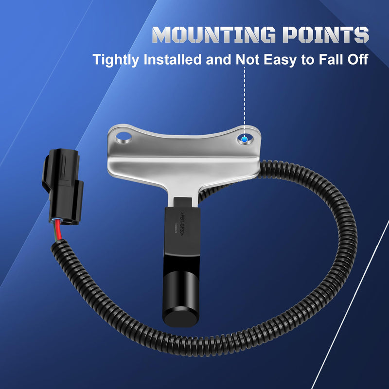 Crankshaft Position Sensor 56027870 Fits for 1997 1998 1999 2000 2001 2002 2003 Dakota Durango Ram 1500 2500 3500 Pickup Van 3.9L 5.2L 5.9L, 97-98 Jeep Grand Cherokee Replaces 56027870AB, 5S1724