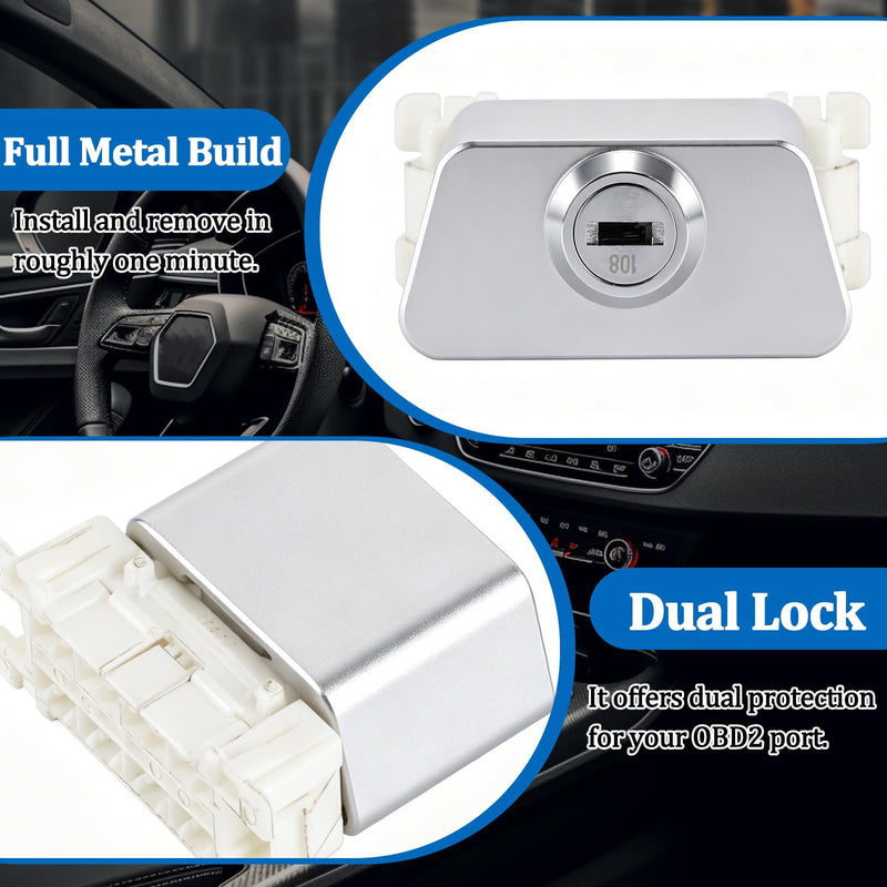 OBDII Port Anti-Theft Lock Connector with Dual Protection and Exclusive Keys