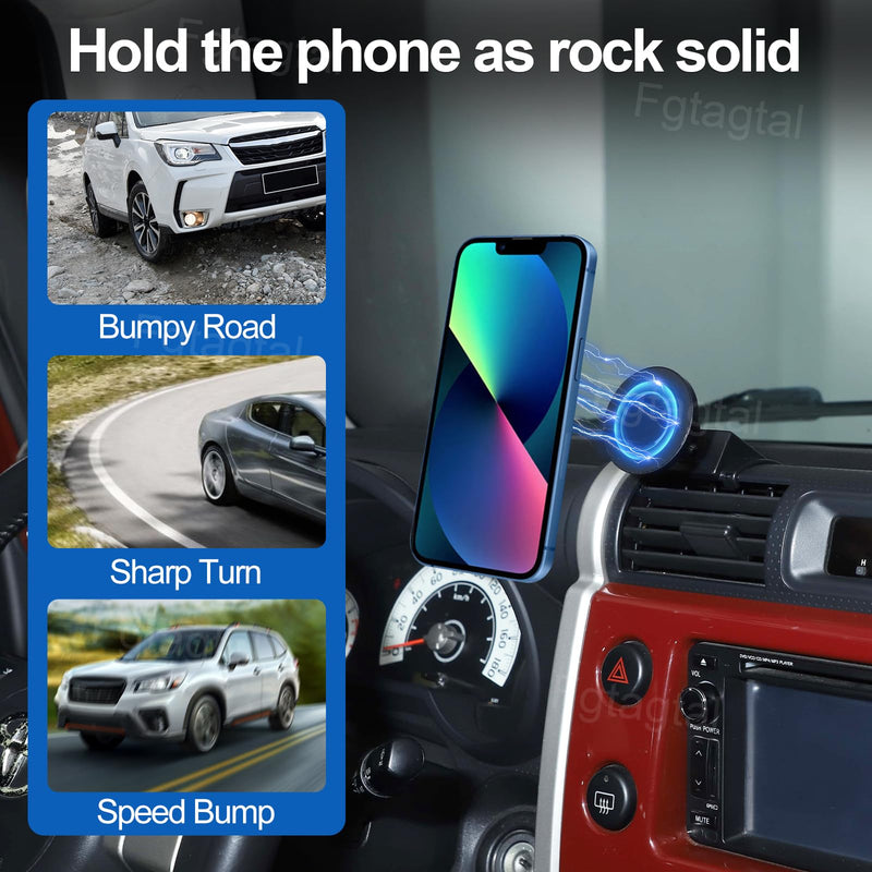 Car Phone Mount Compatible with Toyota FJ Cruiser 2007-2017 Center Console Air Outlet Cell Phone Holder Cell Phone Mobile Cradles Handsfree Air Vent Phone Stand, Style E