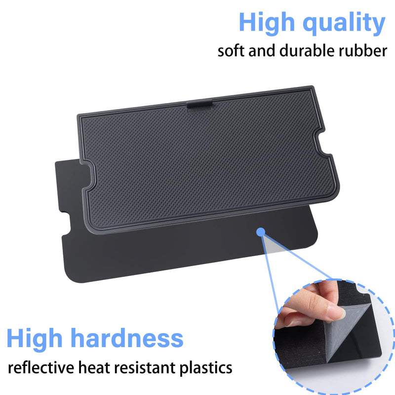Center Console Compartment Cover for Ford F150 Accessories 2021-2024 2025/Lightning XLT PRO 2022-2025 Interior Hidden Panel Secret Pocket Lid USB Hole (Fits The Open Pocket in Front of The Shifter)