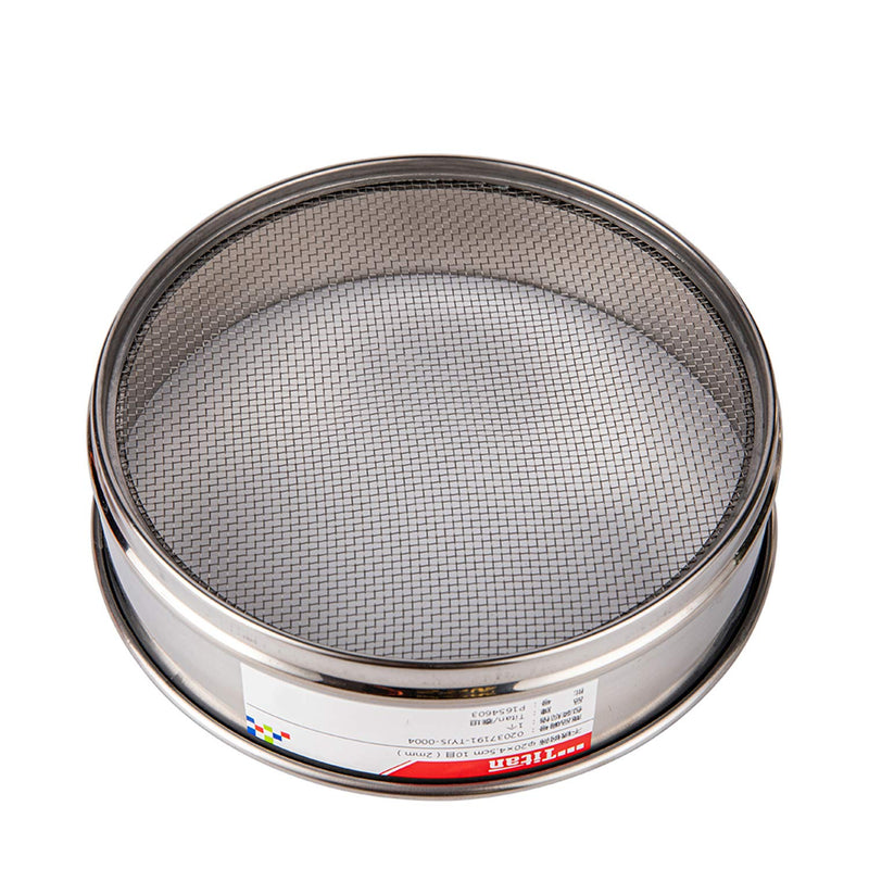φ20×4.5cm Diameter 10 Mesh 304 Stainless Lab Sieves Economy Test Sieve 304 Stainless Steel Wire Cloth（2mm） 10 Mesh (2mm)