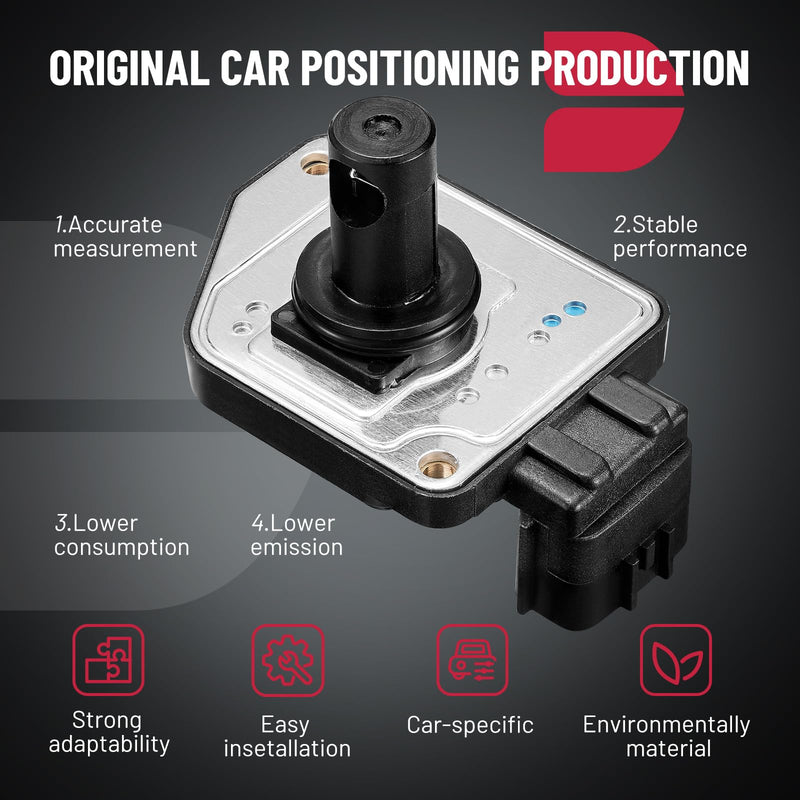 BDFHYK Mass Air Flow Sensor Meter MAF AFH55M12 160173S500 Compatible with Nissan Pickup 1996-1997 & Frontier 1998-2004 & Xterra 2000-2004 2.4L L4